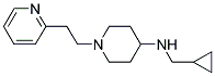 N-(CYCLOPROPYLMETHYL)-1-(2-PYRIDIN-2-YLETHYL)PIPERIDIN-4-AMINE 结构式