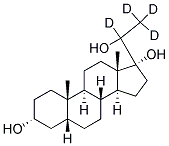 5BETA-PREGNAN-3ALPHA,17ALPHA,20-TRIOL-20,21,21,21-D4 结构式