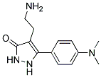 4-(2-AMINOETHYL)-5-[4-(DIMETHYLAMINO)PHENYL]-1,2-DIHYDRO-3H-PYRAZOL-3-ONE 结构式