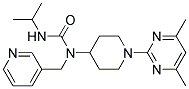 N-[1-(4,6-DIMETHYLPYRIMIDIN-2-YL)PIPERIDIN-4-YL]-N'-ISOPROPYL-N-(PYRIDIN-3-YLMETHYL)UREA 结构式