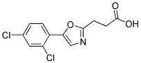 3-[5-(2,4-DICHLOROPHENYL)-1,3-OXAZOL-2-YL]PROPANOIC ACID 结构式