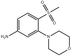 3-(MORPHOLIN-4-YL)-4-(METHYLSULFONYL)ANILINE 结构式