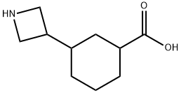 3-(Azetidin-3-yl)cyclohexanecarboxylic acid 结构式
