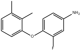 4-(2,3-DIMETHYLPHENOXY)-3-FLUOROANILINE 结构式