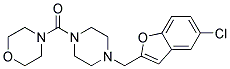 4-((4-[(5-CHLORO-1-BENZOFURAN-2-YL)METHYL]PIPERAZIN-1-YL)CARBONYL)MORPHOLINE 结构式