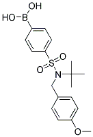 4-[N-T-BUTYL-N-(4-METHOXYBENZYL)SULFAMOYL]PHENYLBORONIC ACID 结构式