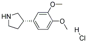 (S)-3-(3,4-DIMETHOXYPHENYL)PYRROLIDINE HYDROCHLORIDE 结构式