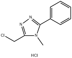 3-(CHLOROMETHYL)-4-METHYL-5-PHENYL-4H-1,2,4-TRIAZOLE 结构式