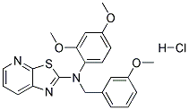 N-(2,4-DIMETHOXYPHENYL)-N-(3-METHOXYBENZYL)[1,3]THIAZOLO[5,4-B]PYRIDIN-2-AMINE HYDROCHLORIDE 结构式