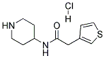 N-PIPERIDIN-4-YL-2-THIOPHEN-3-YL-ACETAMIDE HYDROCHLORIDE 结构式