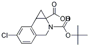 2-(TERT-BUTOXYCARBONYL)-6-CHLORO-1A,2,3,7B-TETRAHYDRO-1H-CYCLOPROPA[C]ISOQUINOLINE-1A-CARBOXYLIC ACID 结构式