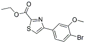 4-(4-Bromo-3-methoxy-phenyl)-thiazole-2-carboxylic acid ethyl ester 结构式