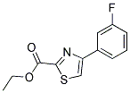 4-(3-FLUORO-PHENYL)-THIAZOLE-2-CARBOXYLIC ACID ETHYL ESTER 结构式