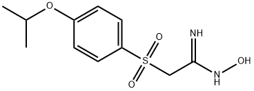 N-HYDROXY-2-(4-ISOPROPOXY-BENZENESULFONYL)-ACETAMIDINE 结构式
