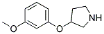 3-(3-METHOXYPHENOXY)PYRROLIDINE 结构式