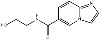 N-(2-HYDROXYETHYL)IMIDAZO[1,2-A]PYRIDINE-6-CARBOXAMIDE 结构式