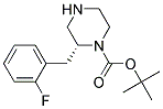 (R)-2-(2-FLUORO-BENZYL)-PIPERAZINE-1-CARBOXYLIC ACID TERT-BUTYL ESTER 结构式