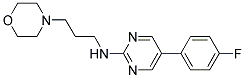 5-(4-FLUOROPHENYL)-N-(3-MORPHOLIN-4-YLPROPYL)PYRIMIDIN-2-AMINE 结构式