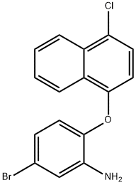 5-BROMO-2-[(4-CHLORO-1-NAPHTHYL)OXY]ANILINE 结构式