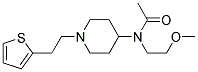 N-(2-METHOXYETHYL)-N-(1-[2-(2-THIENYL)ETHYL]PIPERIDIN-4-YL)ACETAMIDE 结构式