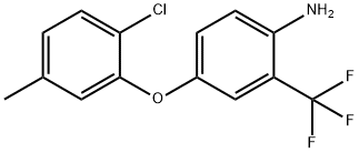 4-(2-CHLORO-5-METHYLPHENOXY)-2-(TRIFLUOROMETHYL)-PHENYLAMINE 结构式