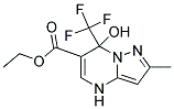 ETHYL 7-HYDROXY-2-METHYL-7-(TRIFLUOROMETHYL)-4,7-DIHYDROPYRAZOLO[1,5-A]PYRIMIDINE-6-CARBOXYLATE 结构式