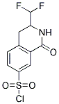 3-DIFLUOROMETHYL-1-OXO-1,2,3,4-TETRAHYDRO-ISOQUINOLINE-7-SULFONYL CHLORIDE 结构式