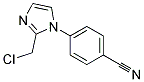 4-(2-CHLOROMETHYL-IMIDAZOL-1-YL)-BENZONITRILE 结构式