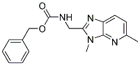 (3,5-DIMETHYL-3H-IMIDAZO[4,5-B]PYRIDIN-2-YLMETHYL)-CARBAMIC ACID BENZYL ESTER 结构式