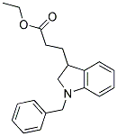 3-(1-BENZYL-2,3-DIHYDRO-1H-INDOL-3-YL)-PROPIONIC ACID ETHYL ESTER 结构式