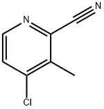 4-氯-3-甲基-2-氰基吡啶 结构式