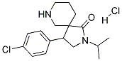 4-(4-CHLOROPHENYL)-2-ISOPROPYL-2,7-DIAZASPIRO[4.5]DECAN-1-ONE HYDROCHLORIDE 结构式