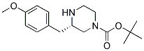 (S)-3-(4-METHOXY-BENZYL)-PIPERAZINE-1-CARBOXYLIC ACID TERT-BUTYL ESTER 结构式