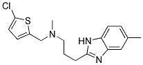 N-[(5-CHLORO-2-THIENYL)METHYL]-N-METHYL-3-(5-METHYL-1H-BENZIMIDAZOL-2-YL)PROPAN-1-AMINE 结构式