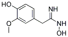 N-HYDROXY-2-(4-HYDROXY-3-METHOXY-PHENYL)-ACETAMIDINE 结构式