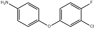 4-(3-氯-4-氟苯氧基)苯胺 结构式