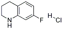 7-FLUORO-1,2,3,4-TETRAHYDRO-QUINOLINE HYDROCHLORIDE 结构式