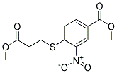 METHYL 4-[(3-METHOXY-3-OXOPROPYL)THIO]-3-NITROBENZOATE 结构式