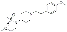 N-(2-METHOXYETHYL)-N-(1-[2-(4-METHOXYPHENYL)ETHYL]PIPERIDIN-4-YL)METHANESULFONAMIDE 结构式