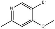 5-溴-4-甲氧基-2-甲基吡啶 结构式