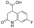 7-FLUORO-2-OXO-1,2,3,4-TETRAHYDROQUINOLINE-4-CARBOXYLIC ACID 结构式