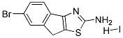 6-BROMO-8H-INDENO[1,2-D]THIAZOL-2-YLAMINE HYDRIODIDE 结构式