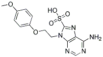 6-AMINO-9-[2-(4-METHOXYPHENOXY)ETHYL]-9H-PURINE-8-SULFONIC ACID 结构式