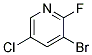 2-氟-3-溴-5-氯吡啶 结构式