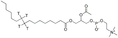 3,5,9-TRIOXA-4-PHOSPHAPENTACOSAN-18,18,19,19-T4-1-AMINIUM, 7-(ACETYLOXY)-4-HYDROXY-N,N,N-TRIMETHYL-10-OXO-, INNER SALT, 结构式