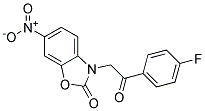 3-[2-(4-FLUOROPHENYL)-2-OXOETHYL]-6-NITRO-3H-BENZOOXAZOL-2-ONE 结构式