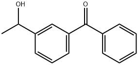 3-(1-羟基乙基)二苯甲酮 结构式