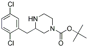 3-(2,5-DICHLORO-BENZYL)-PIPERAZINE-1-CARBOXYLIC ACID TERT-BUTYL ESTER 结构式
