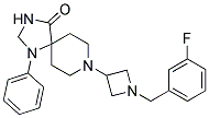 8-[1-(3-FLUOROBENZYL)AZETIDIN-3-YL]-1-PHENYL-1,3,8-TRIAZASPIRO[4.5]DECAN-4-ONE 结构式