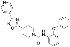 N-(2-PHENOXYPHENYL)-4-(3-PYRIDIN-4-YL-1,2,4-OXADIAZOL-5-YL)PIPERIDINE-1-CARBOXAMIDE 结构式